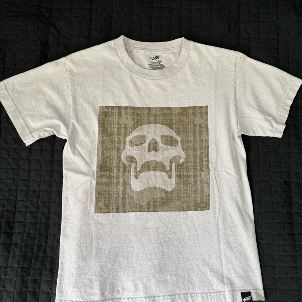 Vans Tee with Skull Design